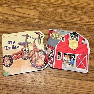 Children's Shape Book Set - My Trike & The Farm Book